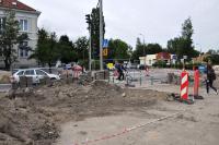 Przebudowa ul. Kossaka - wrzesień 2013 (fot. M. Pycka)