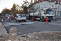 Przebudowa ul. Grunwaldzkiej - październik 2013 (fot. M. Pycka)
