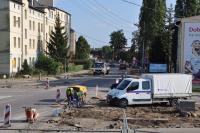 Przebudowa ul. Powstańców Warszawy - wrzesień 2014 (fot. M. Pycka)