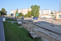 Przebudowa ul. Powstańców Warszawy - wrzesień 2014 (fot. M. Pycka)