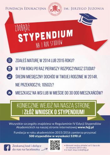 Zdobądź stypendium na I rok studiów
