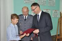 Wręczenie wyróżnień na sesji Rady Miasta (fot. M. Pycka)