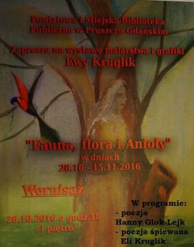 Wystawa malarstwa i grafiki Ewy Kruglik - plakat