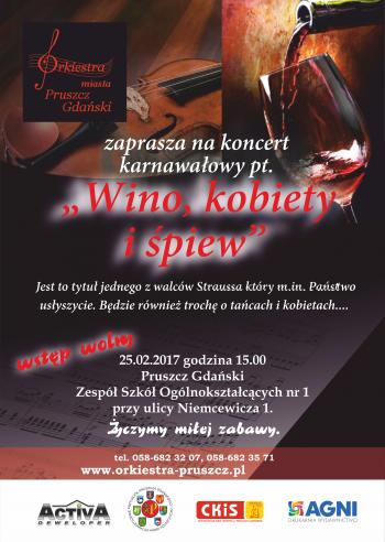 Koncert karnawałowy Orkiestry miasta Pruszcz Gdański