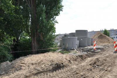 Trwające prace przy ulicy Olszewskiego, Wróblewskiego, Mościckiego (fot. K. Kopeć)