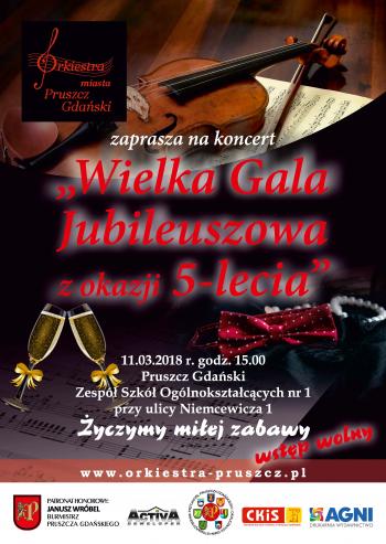 Gala jubileuszowa Orkiestry Miasta Pruszcz Gdański