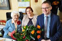 104. urodziny Ambasador Pruszcza Gdańskiego Józefy Krośnickiej (fot. R. Gucwa)