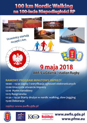 100 km nordic walking na 100-lecie Niepodległości RP