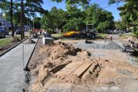 Przebudowa chodników na Placu Rycerza Stefana w Pruszczu Gdańskim 06.06.2018 (fot.R.Gucwa)