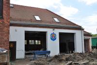 Przebudowa budynku Ochotniczej Straży Pożarnej przy ul.Chopina 32, 24.04.2018 (fot.R.Gucwa)