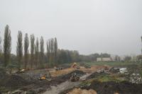 Budowa zbiornika podziemnego w rejonie ulic Olszewskiego, Wróblewskiego, Mościckiego, 24.10.2017 (fot.A.Moczulski)