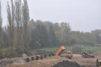 Budowa zbiornika podziemnego w rejonie ulic Olszewskiego, Wróblewskiego, Mościckiego, 24.10.2017 (fot.A.Moczulski)