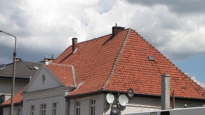 Dach budynku przy ul. Grunwaldzkiej 23