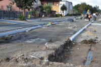 Węzeł integracyjny Pruszcz Gdański - przebudowa ul.Dąbrowskiego, 27.09.2018, fot.R.Gucwa