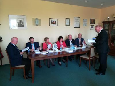 Spotkanie Starosty Gdańskiego z Wójtami samorządów gminnych z terenu powiatu i Z-cą Burmistrza Pruszcza Gdańskiego