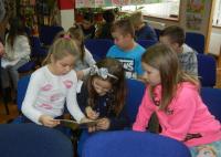Pedagogiczna Biblioteka Wojewódzka - Filia w Pruszczu Gdańskim, zajęcia edukacyjne dzieci ze Szkoły Podstawowej nr 3