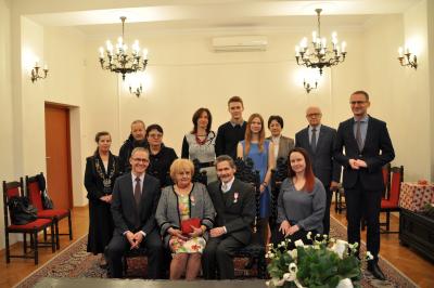 Jubileusz 50-lecia zawarcia związku małżeńskiego, 30.11.2018, Państwo M.S.Kujałowicz (fot.A.Dąbrowska)