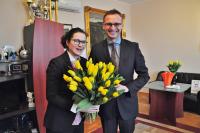 Prezydent Gdańska Aleksanda Dulkiewicz z wizytą u Burmistrza Janusz Wróbla (fot. M. Pycka)