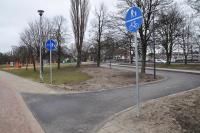 Budowa ścieżki rowerowej pomiędzy ulicami Mickiewicza i Sikorskiego (fot. A. Moczulski)