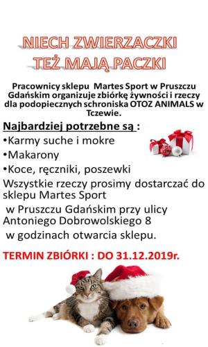 Niech zwierzaki też mają paczki - plakat