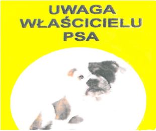 „Żółta kartka” dla właścicieli psów