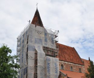 Remont wieży kościoła pw. Podwyższenia Krzyża Świętego
