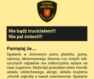 Stop spalaniu śmieci