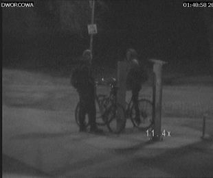 Zniszczenie słupka rowerowego