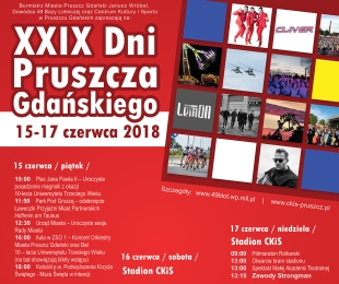 Program Dni Pruszcza Gdańskiego 2018!