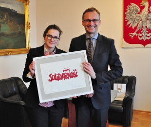 Prezydent Gdańska Aleksandra Dulkiewicz w Pruszczu Gdańskim