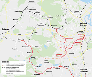 Nowa linia PKM w południowej części Obszaru Metropolitalnego Gdańsk-Gdynia-Sopot