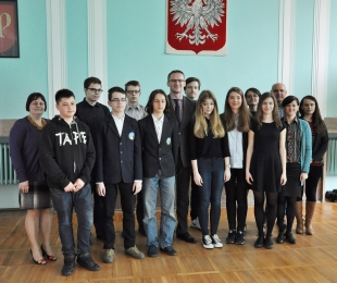 Młodzi olimpijczycy w Urzędzie Miasta